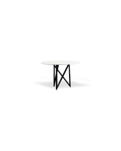 Mesa Comedor 120 Cm Redonda Nápoles Blanco